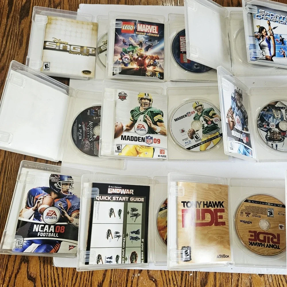 Playstation 3 Games Lot of 15 GTA, Assassin's Creed, Sports, Lego Marvel, Vegas